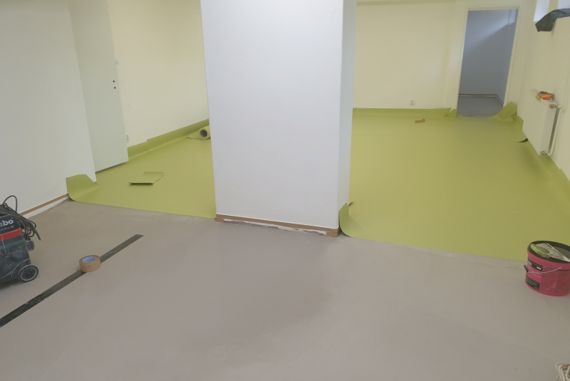 Novinky import / Položenie novej podlahy - Projekt 