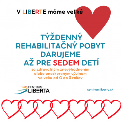 28.3.2024 - Týždenný rehabilitačný pobyt darujeme až pre sedem detí 28.3.2024 - Týždenný rehabilitačný pobyt darujeme až pre sedem detí